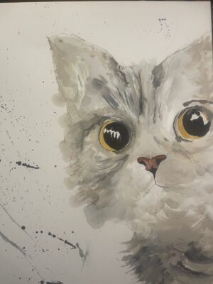 Catty - acrylic on canvas